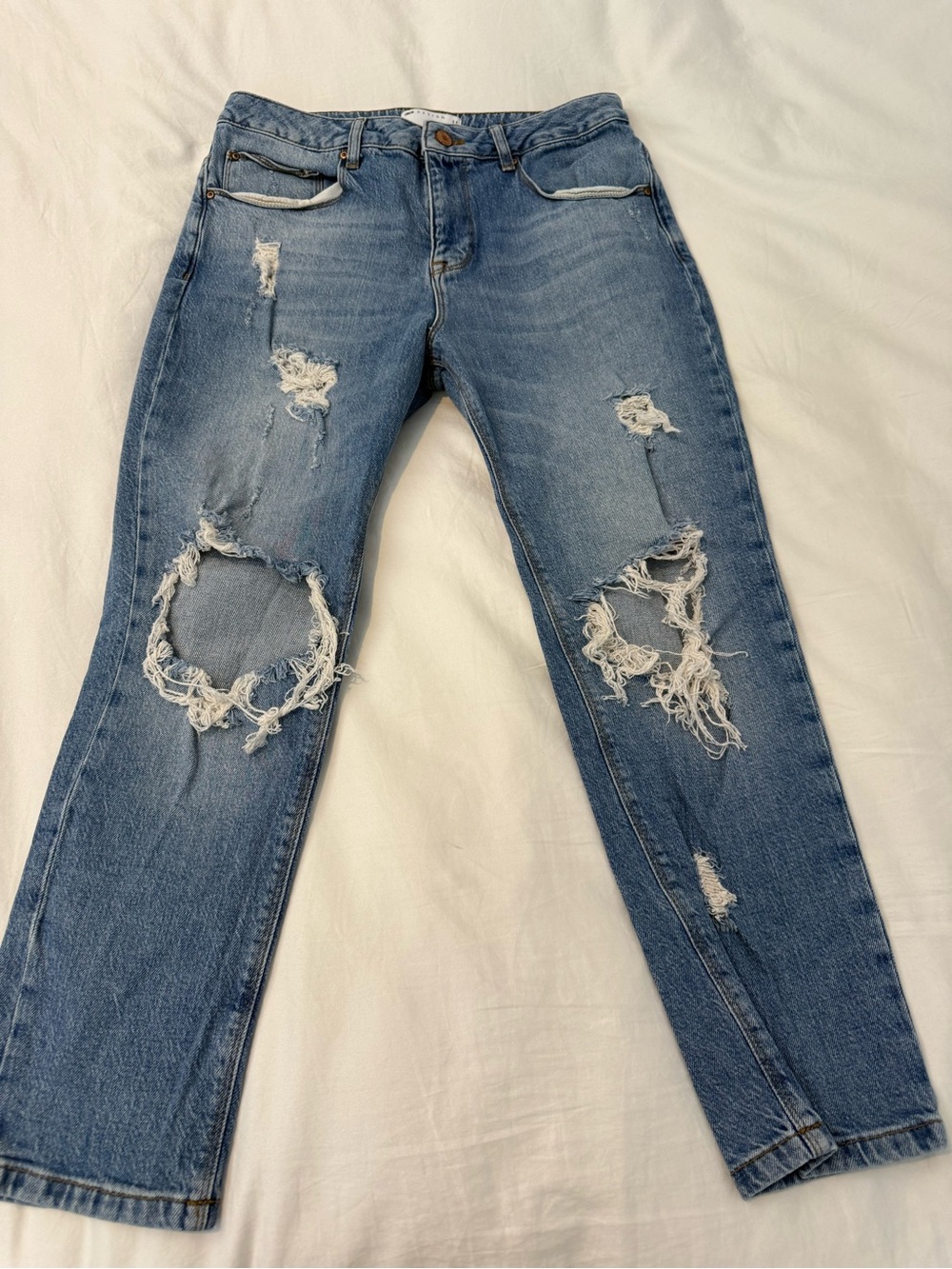 Relaxed Jeans in Light Blue Denim